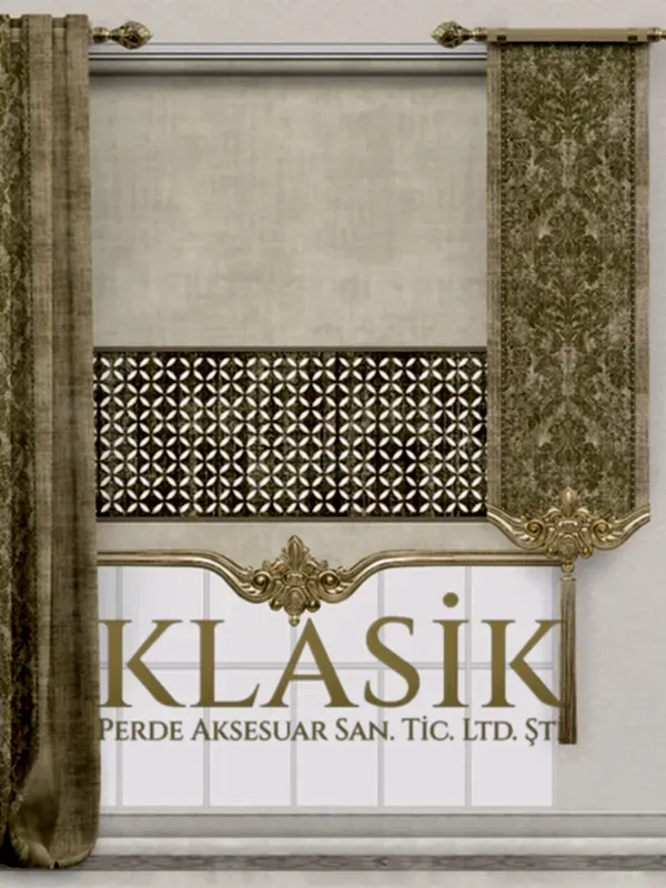 Lazer Kesimli Stor Perde Set